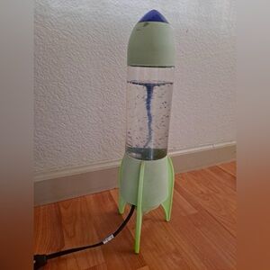 Vintage Rocket Tornado Glow-in-the-dark Lava Lamp